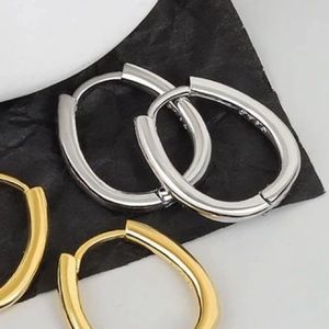 💫Insta sterling silver oval hoop earrings